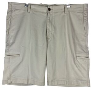 Tommy Bahama Shorts Mens 38 Boracay Cotton Tencel Stretch Khaki Beige Casual